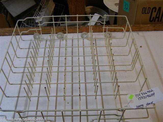 FRIGIDIARE DISHWASHER 154866702 154319604 LOWER RACK USED PART *SEE NOTE* FRIGIDIARE DISHWASHER 154866702 154319604 LOWER RACK USED PART *SEE NOTE*